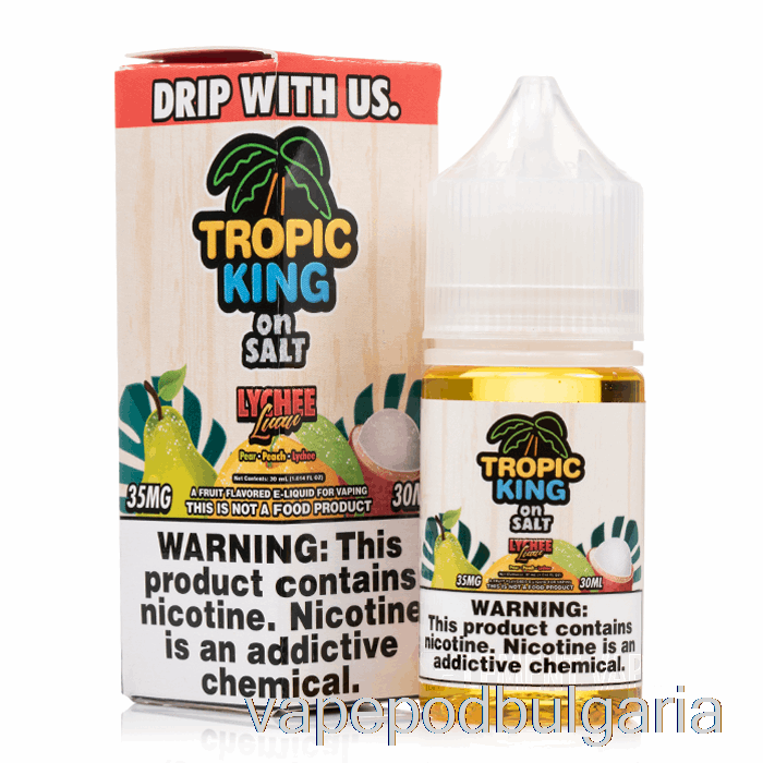 Vape Bulgaria Lychee Luau - Tropic King On Salt - 30ml 50mg